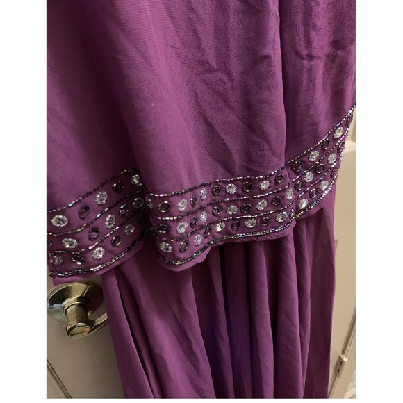 Bead. Georgette Fit 'n' Flare Gown 14W NWT - Picture 7 of 10